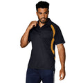 Black-Orange - Side - Gamegear® Mens Cooltex® Riviera Polo Shirt - Mens Sportswear