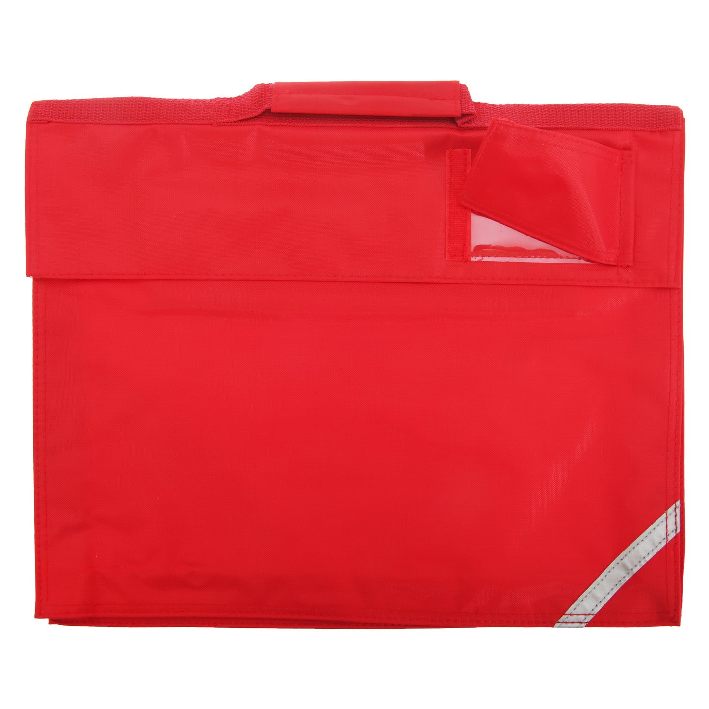 Bright Red - Front - Quadra Junior Book Bag - 5 Litres (Pack of 2)