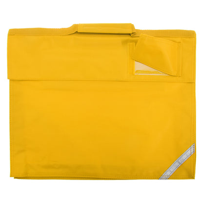 Yellow - Front - Quadra Junior Book Bag - 5 Litres (Pack of 2)