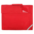 Bright Red - Front - Quadra Junior Book Bag - 5 Litres (Pack of 2)