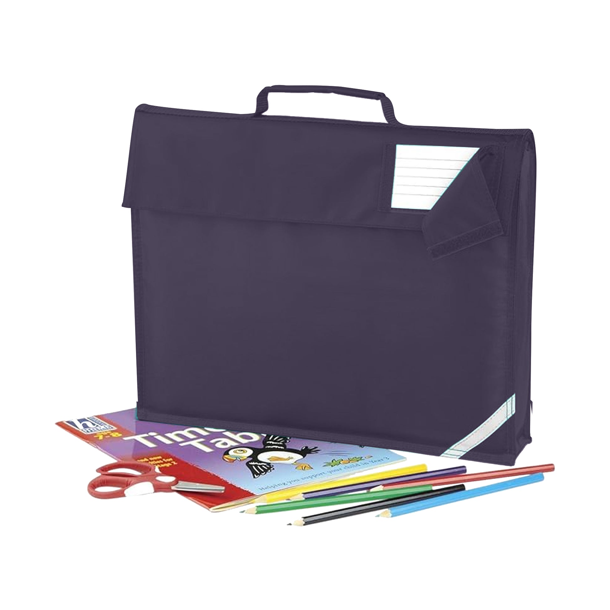 French Navy - Back - Quadra Junior Book Bag - 5 Litres (Pack of 2)