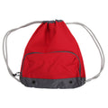 Classic Red - Front - Bagbase Athleisure Water Resistant Drawstring Sports Gymsac Bag (Pack of 2)