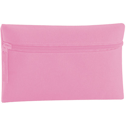 Classic Pink - Front - Quadra Classic Zip Up Pencil Case (Pack of 2)