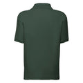 Bottle Green - Back - Fruit Of The Loom Childrens-Kids Unisex 65-35 Pique Polo Shirt (Pack of 2)