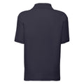 Deep Navy - Back - Fruit Of The Loom Childrens-Kids Unisex 65-35 Pique Polo Shirt (Pack of 2)