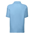 Sky Blue - Back - Fruit Of The Loom Childrens-Kids Unisex 65-35 Pique Polo Shirt (Pack of 2)