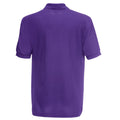 Purple - Back - Fruit Of The Loom Childrens-Kids Unisex 65-35 Pique Polo Shirt (Pack of 2)