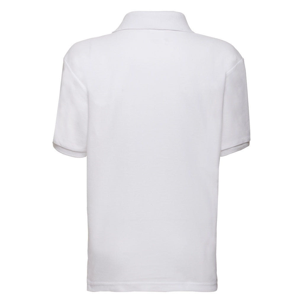 White - Back - Fruit Of The Loom Childrens-Kids Unisex 65-35 Pique Polo Shirt (Pack of 2)