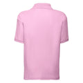 Light Pink - Back - Fruit Of The Loom Childrens-Kids Unisex 65-35 Pique Polo Shirt (Pack of 2)