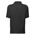 Black - Back - Fruit Of The Loom Childrens-Kids Unisex 65-35 Pique Polo Shirt (Pack of 2)