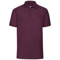 Burgundy - Front - Fruit Of The Loom Childrens-Kids Unisex 65-35 Pique Polo Shirt (Pack of 2)