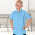 Sky Blue - Back - Jerzees Schoolgear Childrens 65-35 Pique Polo Shirt (Pack of 2)