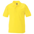 Yellow - Front - Jerzees Schoolgear Childrens 65-35 Pique Polo Shirt (Pack of 2)