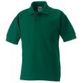 Bottle Green - Front - Jerzees Schoolgear Childrens 65-35 Pique Polo Shirt (Pack of 2)