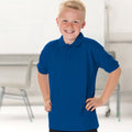 Bright Royal - Back - Jerzees Schoolgear Childrens 65-35 Pique Polo Shirt (Pack of 2)