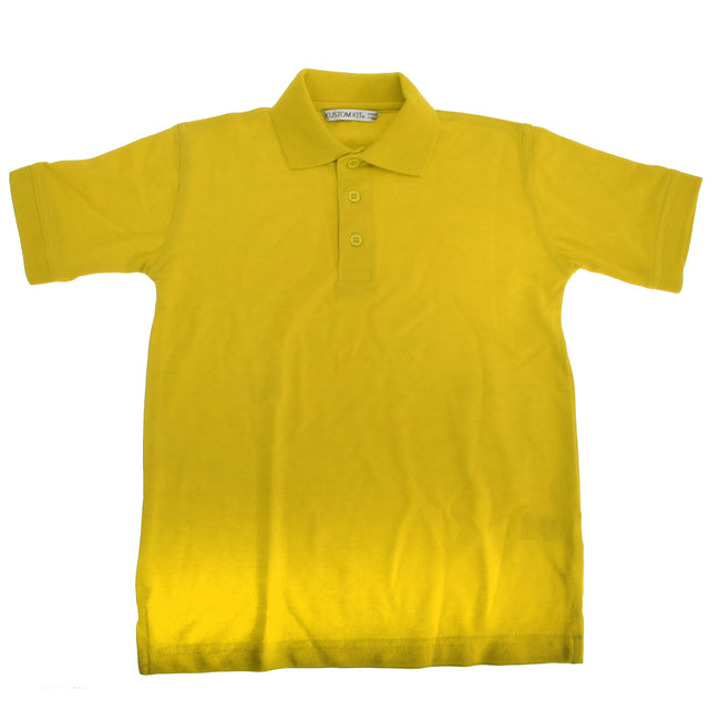 Canary - Front - Kustom Kit Klassic Childrens Superwash 60 Polo Shirt (Pack of 2)