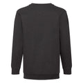 Black - Back - Fruit Of The Loom Childrens Unisex Set In Sleeve Sweatshirt (Pack of 2)