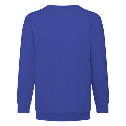 Royal - Back - Fruit Of The Loom Childrens Unisex Set In Sleeve Sweatshirt (Pack of 2)