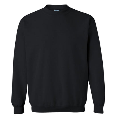 Black - Front - Gildan Childrens Unisex Heavy Blend Crewneck Sweatshirt (Pack Of 2)