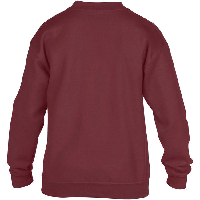 Maroon - Back - Gildan Childrens Unisex Heavy Blend Crewneck Sweatshirt (Pack Of 2)