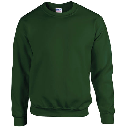 Forest Green - Front - Gildan Childrens Unisex Heavy Blend Crewneck Sweatshirt (Pack Of 2)
