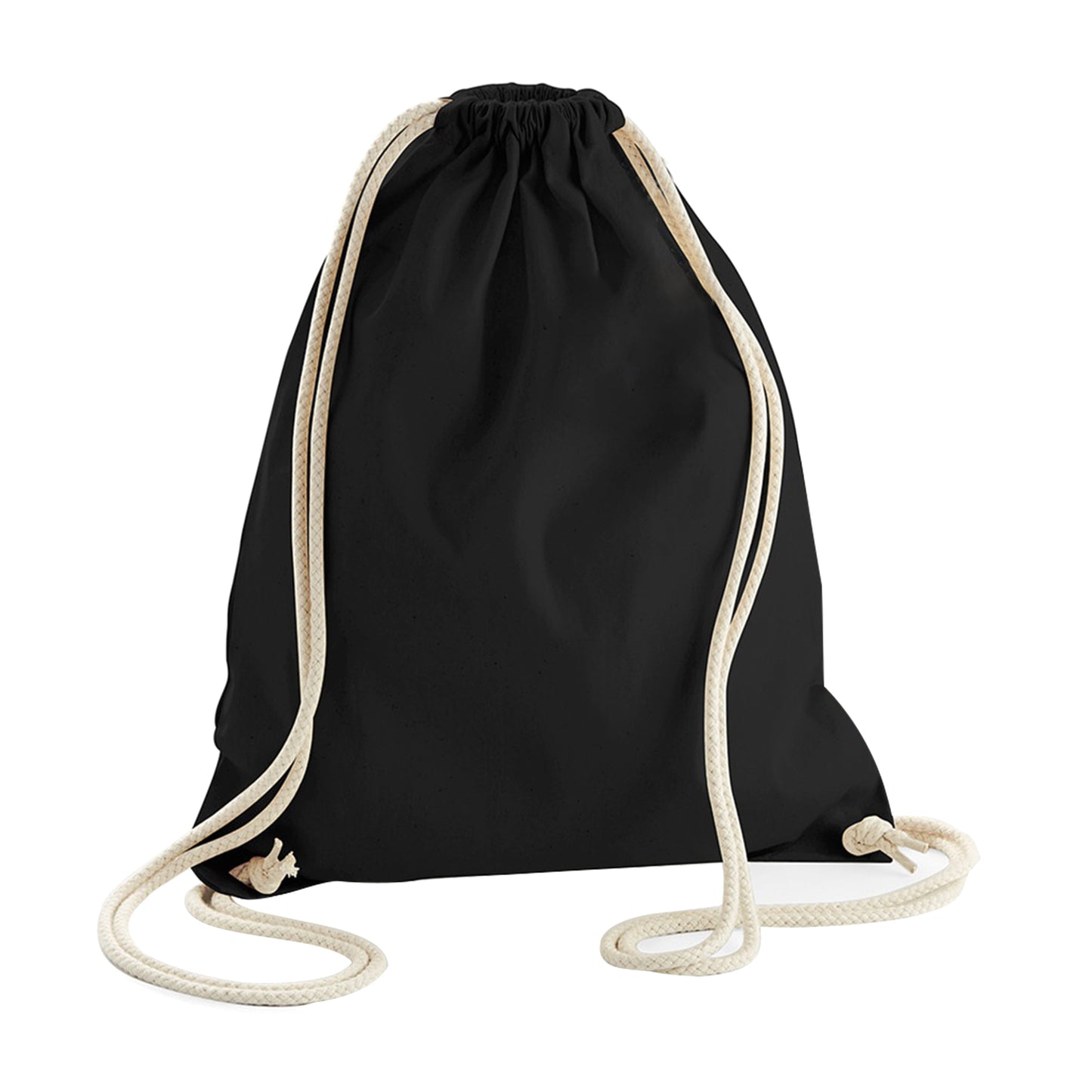 Black - Front - Westford Mill Earthware Organic Gymsac (13 Litres) (Pack Of 2)