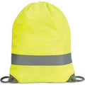 Hi-Vis Yellow - Back - Shugon Stafford Drawstring Hi-Vis Tote Bag (13 Litres) (Pack Of 2)