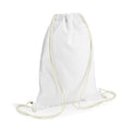White - Front - Bagbase Sublimation Gymsac - Drawstring Bag (5 Litres) (Pack of 2)