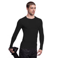 Black - Side - Gamegear® Mens Warmtex® Long Sleeved Base Layer - Mens Sportswear