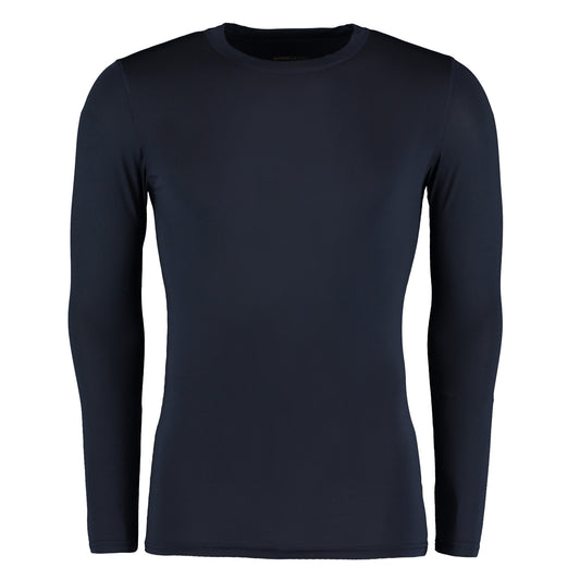Navy Blue - Front - Gamegear® Mens Warmtex® Long Sleeved Base Layer - Mens Sportswear