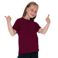 Burgundy - Back - Jerzees Schoolgear Childrens Classic Plain T-Shirt (Pack of 2)