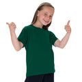Bottle Green - Back - Jerzees Schoolgear Childrens Classic Plain T-Shirt (Pack of 2)