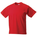 Bright Red - Front - Jerzees Schoolgear Childrens Classic Plain T-Shirt (Pack of 2)