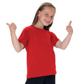Bright Red - Back - Jerzees Schoolgear Childrens Classic Plain T-Shirt (Pack of 2)
