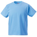 Sky Blue - Front - Jerzees Schoolgear Childrens Classic Plain T-Shirt (Pack of 2)