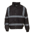 Black - Front - Yoko Mens Hi-Vis Bomber Jacket (Pack of 2)