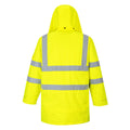 Hi Vis Yellow - Side - Yoko Hi Vis Multi-Function Breathable & Waterproof 7-In-1 Jacket (Pack of 2)