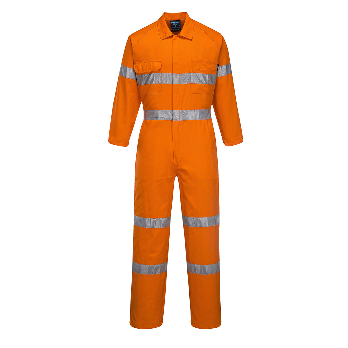 Hi Vis Orange - Front - Yoko Hi-Vis Polycotton Coverall - Mens Workwear (Pack of 2)
