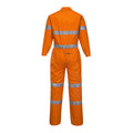 Hi Vis Orange - Back - Yoko Hi-Vis Polycotton Coverall - Mens Workwear (Pack of 2)