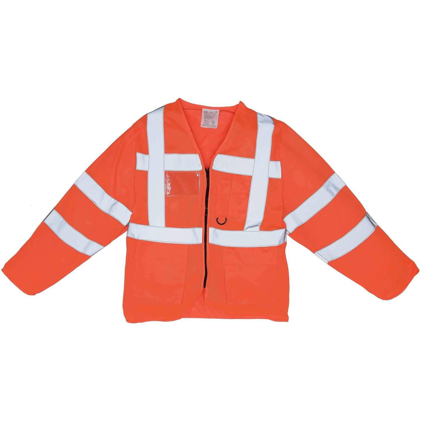 Hi Vis Orange - Lifestyle - Yoko Mens Executive Hi-Vis Long Sleeve Safety Waistcoat (Pack of 2)