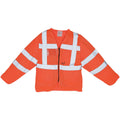 Hi Vis Orange - Lifestyle - Yoko Mens Executive Hi-Vis Long Sleeve Safety Waistcoat (Pack of 2)