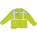 Hi-Vis Yellow - Side - Yoko Mens Executive Hi-Vis Long Sleeve Safety Waistcoat (Pack of 2)