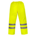 Hi-Vis Yellow - Front - Yoko Mens Hi-Vis Waterproof Contractor Over Trousers (Pack Of 2)