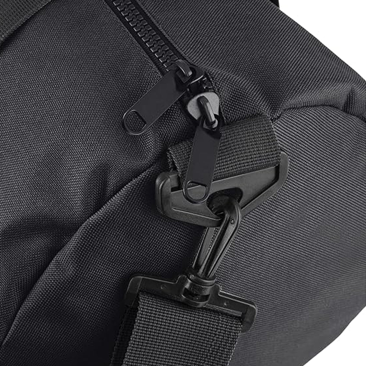 Black-Black - Back - Bagbase Plain Varsity Barrel - Duffle Bag (20 Litres) (Pack of 2)
