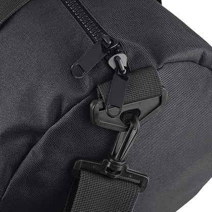 Black-Black - Back - Bagbase Plain Varsity Barrel - Duffle Bag (20 Litres) (Pack of 2)