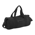 Black-Black - Front - Bagbase Plain Varsity Barrel - Duffle Bag (20 Litres) (Pack of 2)