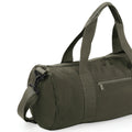Military Green-Military Green - Back - Bagbase Plain Varsity Barrel - Duffle Bag (20 Litres) (Pack of 2)