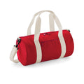 Classic Red-Off White - Front - Bagbase Mini Barrel Shoulder Bag (Pack of 2)