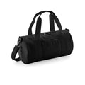 Black-Black - Front - Bagbase Mini Barrel Shoulder Bag (Pack of 2)