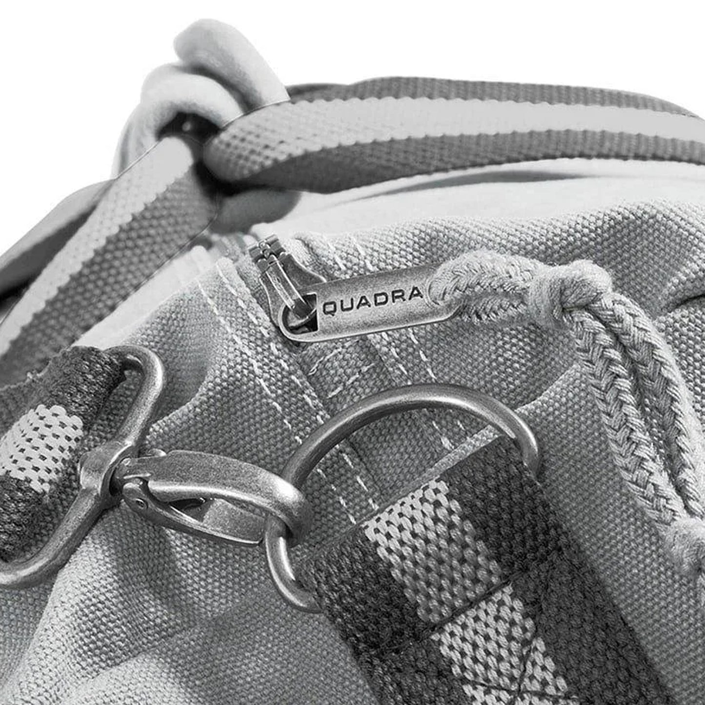 Vintage Light Grey - Back - Quadra Vintage Canvas Holdall Duffle Bag - 45 Litres (Pack of 2)
